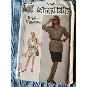 Simplicity 8493 top skirt shorts pattern